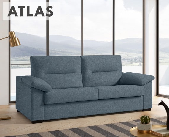 Sofá cama de apertura italiana de tela Atlas de HOME - principal