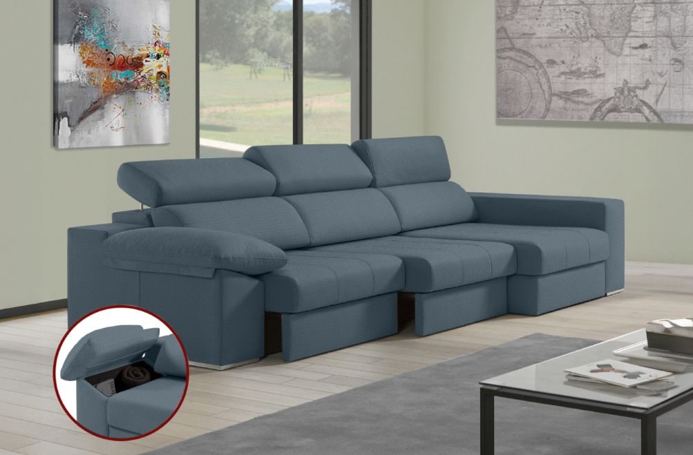 Sofá de tela Daresma de HOME - principal