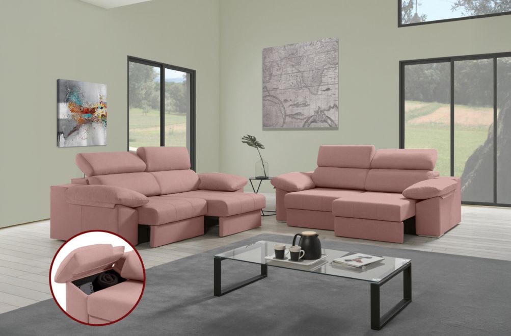 Sofá de tela Daresma de HOME - principal