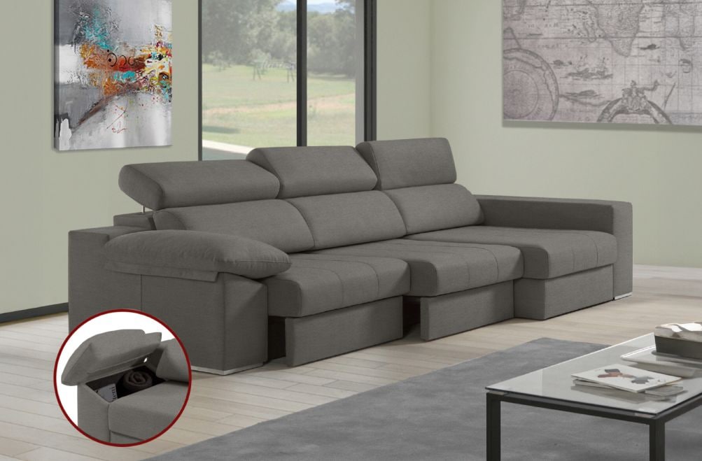 Sofá de tela Daresma de HOME - principal