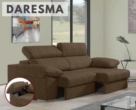 Sofá de tela Daresma de HOME - principal