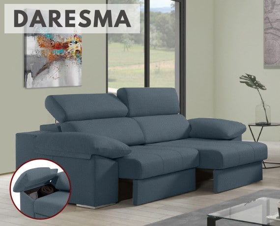 Sofá de tela Daresma de HOME - principal