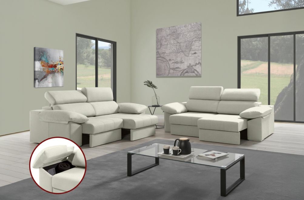 Sofá de tela Daresma de HOME - principal