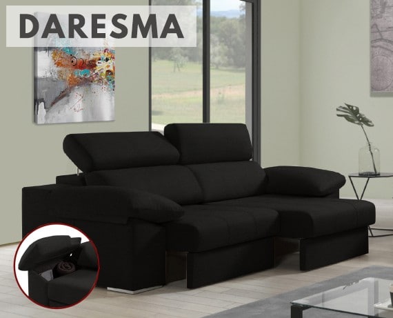 Sofá de tela Daresma de HOME - principal