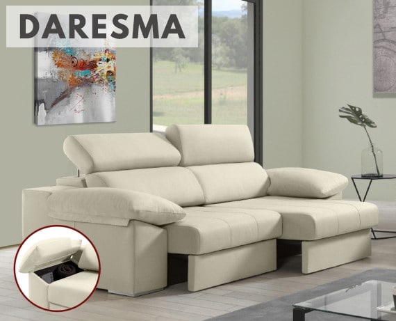 Sofá de tela Daresma de HOME - principal