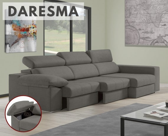 Sofá de tela Daresma de HOME - principal