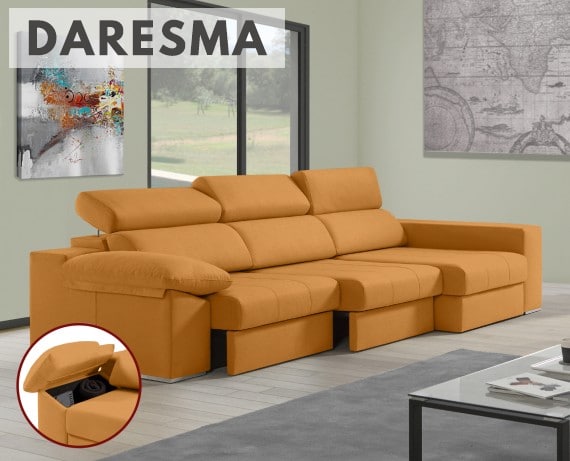 Sofá de tela Daresma de HOME - principal