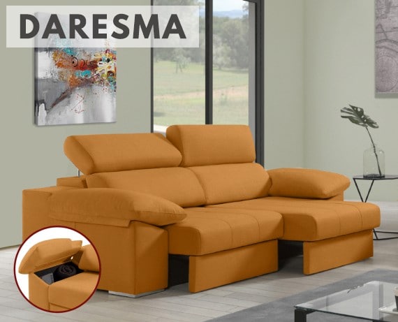 Sofá de tela Daresma de HOME - principal