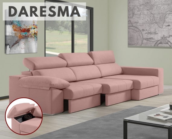 Sofá de tela Daresma de HOME - principal