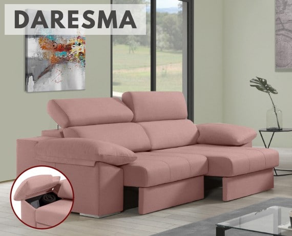 Sofá de tela Daresma de HOME - principal