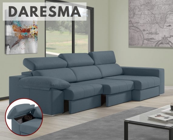 Sofá de tela Daresma de HOME - principal