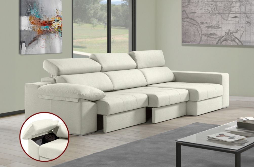 Sofá de tela Daresma de HOME - principal