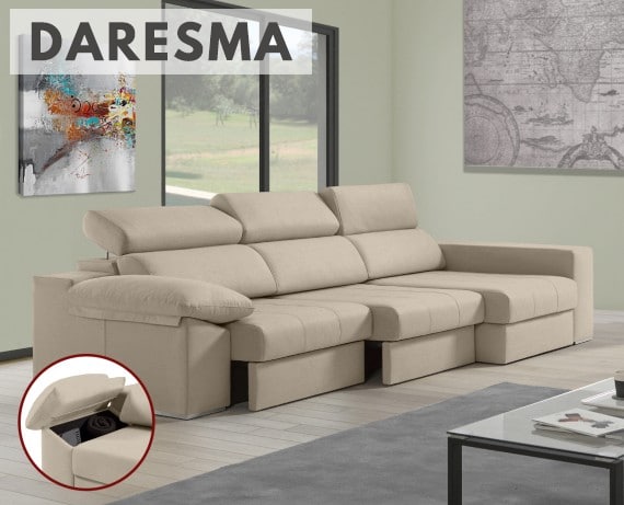 Sofá de tela Daresma de HOME - principal