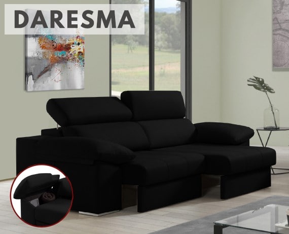 Sofá de tela Daresma de HOME - principal