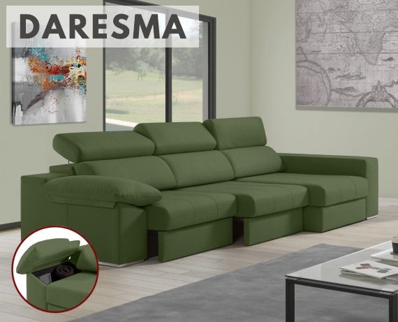 Sofá de tela Daresma de HOME - principal