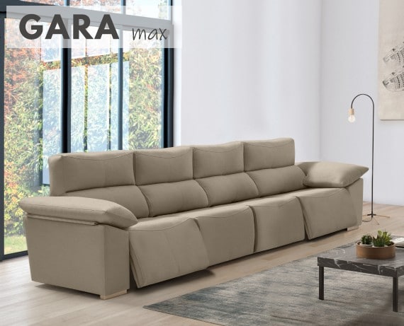 Sofá relax de tela Gara Max de HOME - principal