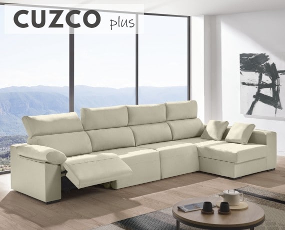 Sofá relax chaise longue de tela Cuzco Plus de HOME - principal