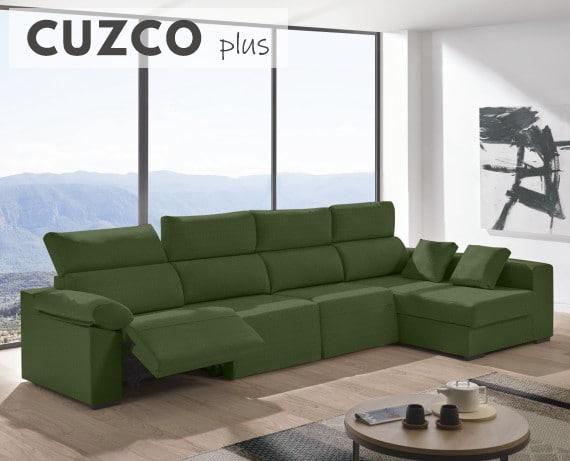 Sofá relax chaise longue de tela Cuzco Plus de HOME - principal