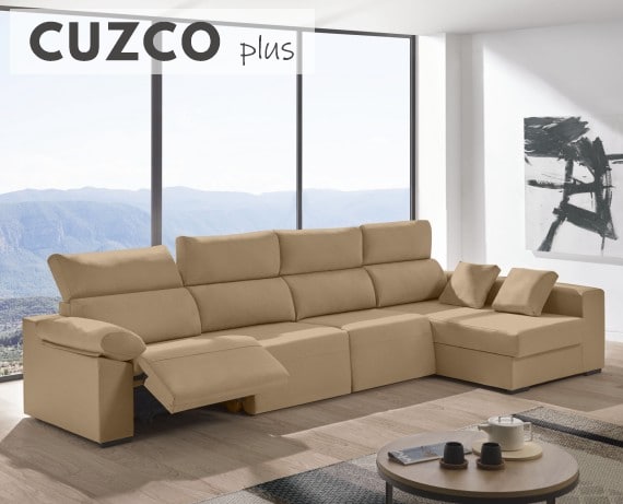 Sofá relax chaise longue de tela Cuzco Plus de HOME - principal