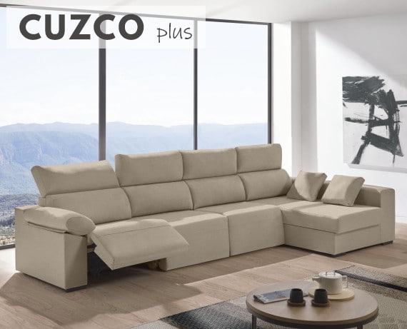 Sofá relax chaise longue de tela Cuzco Plus de HOME - principal