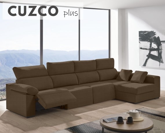 Sofá relax chaise longue de tela Cuzco Plus de HOME - principal