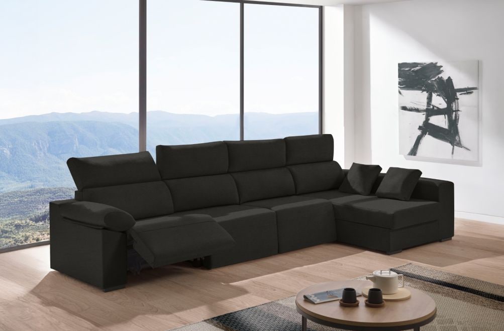 Sofá relax chaise longue de tela Cuzco Plus de HOME - principal