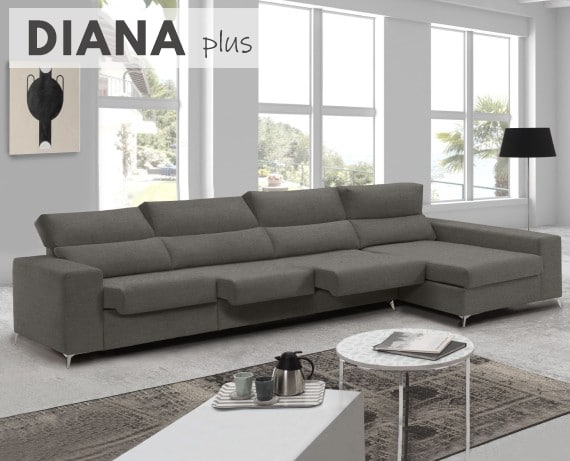 Sofá de tela Diana Plus de HOME - principal