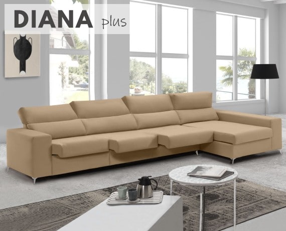 Sofá de tela Diana Plus de HOME - principal