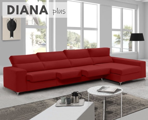 Sofá de tela Diana Plus de HOME - principal