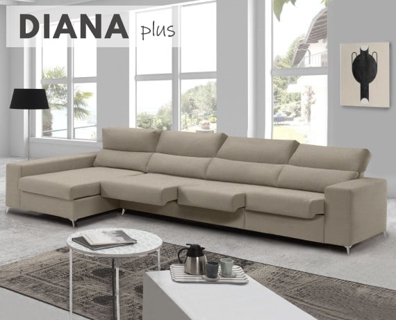 Sofá de tela Diana Plus de HOME - principal