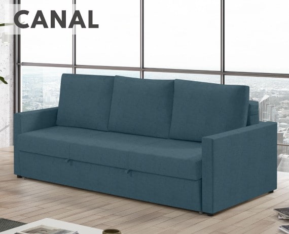 Sofá cama de tela Canal de HOME - principal