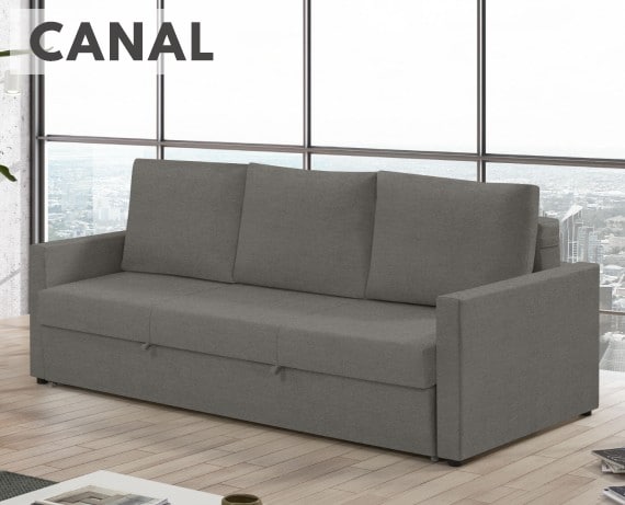 Sofá cama de tela Canal de HOME - principal