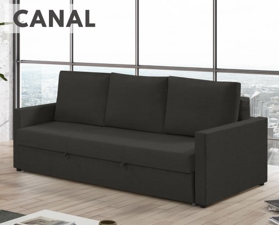 Sofá cama de tela Canal de HOME - principal