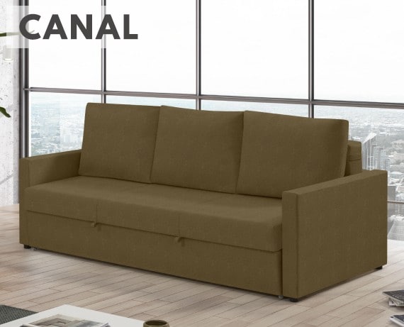 Sofá cama de tela Canal de HOME - principal