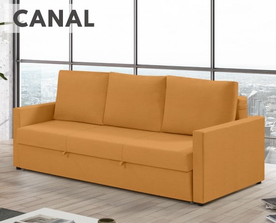 Sofá cama de tela Canal de HOME - principal