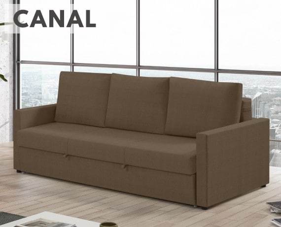 Sofá cama de tela Canal de HOME - principal