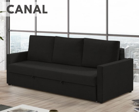Sofá cama de tela Canal de HOME - principal