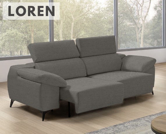 Sofá de tela Loren de StyleKomfort - principal
