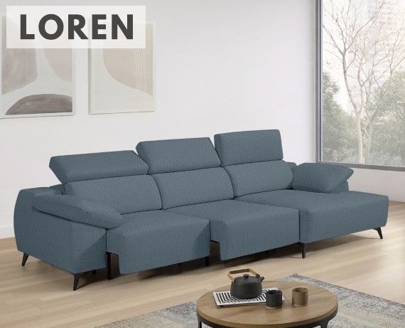 Sofá de tela Loren de StyleKomfort - principal
