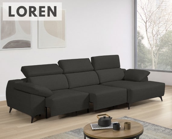 Sofá de tela Loren de StyleKomfort - principal