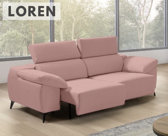 Sofá de tela Loren de StyleKomfort - principal