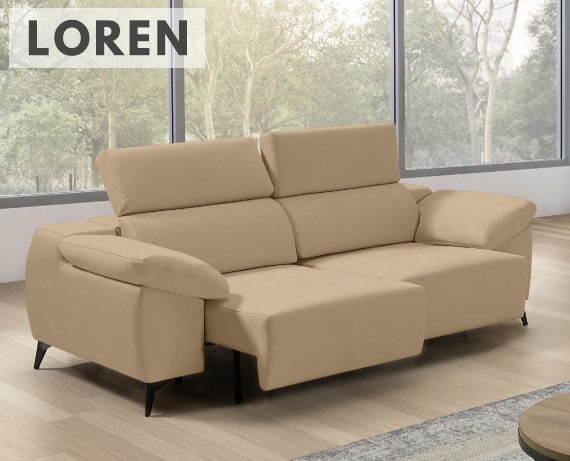 Sofá de tela Loren de StyleKomfort - principal