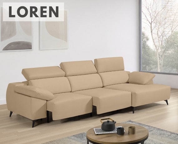 Sofá de tela Loren de StyleKomfort - principal