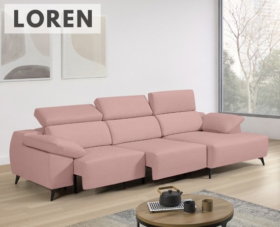 Sofá de tela Loren de StyleKomfort - principal