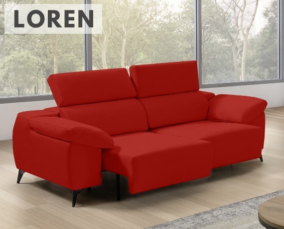 Sofá de tela Loren de StyleKomfort - principal