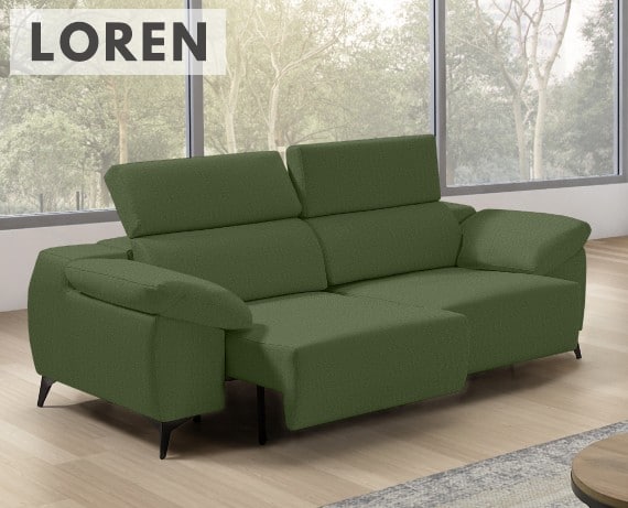 Sofá de tela Loren de StyleKomfort - principal
