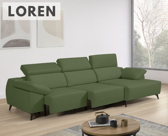 Sofá de tela Loren de StyleKomfort - principal