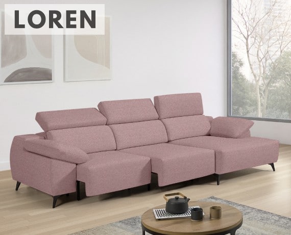 Sofá de tela Loren de StyleKomfort - principal