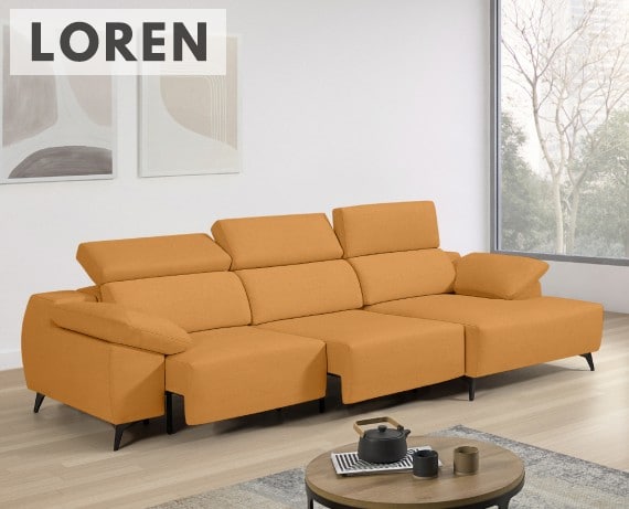 Sofá de tela Loren de StyleKomfort - principal