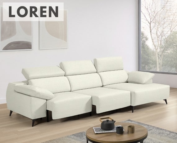 Sofá de tela Loren de StyleKomfort - principal